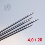 Lana Grossa Nadelspiel / Strumpfstricknadeln Karbon 20cm / 4,0mm