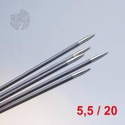 Lana Grossa Nadelspiel / Strumpfstricknadeln Karbon 20cm / 5,5mm