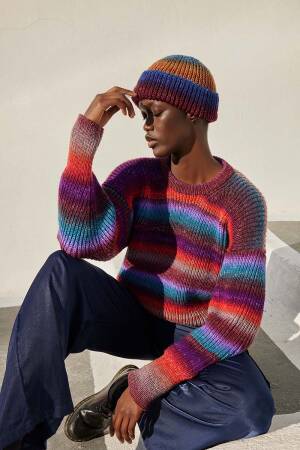 Strickset Mütze Lang Yarns Move ply DELIGHTFUL mit Anleitung in garnwelt-Box DG