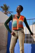 Ensemble de tricot Gilet Lang Yarns Move ply JOYFUL HEART avec instructions de tricotage dans une boîte garnwelt XS