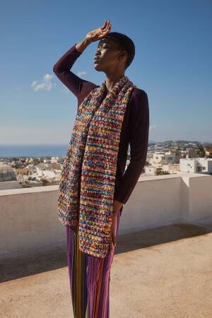 Strickset Schal Lang Yarns Move ply BLISSFUL MOMENT mit Anleitung in garnwelt-Box