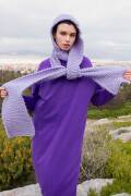 Strickset Kapuzenschal WAD WOOLADDICTS Fire CELESTIAL mit...