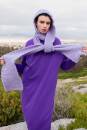 Strickset Kapuzenschal WAD WOOLADDICTS Fire CELESTIAL mit Anleitung in garnwelt-Box