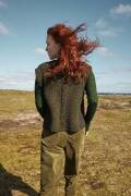 Knitting set Slipover Lang Yarns Donegal Tweed+ FERN with knitting instructions in garnwelt box