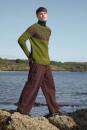 Knitting set Sweater Top Down Lang Yarns Donegal Woolen Spun RONAN with knitting instructions in garnwelt box