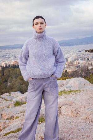 Strickset Pullover WAD WOOLADDICTS Desire OPEN SKY mit Anleitung in garnwelt-Box S-M
