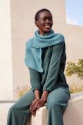 Strickset Schal WAD WOOLADDICTS Memory PERFECT WAVE mit Anleitung in garnwelt-Box ca 26 x 180 cm