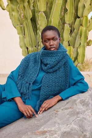 Strickset Schal WAD WOOLADDICTS Promise WAVE-BORN mit Anleitung in garnwelt-Box ca 30 x 180 cm