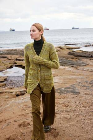 Strickset Jacke WAD WOOLADDICTS Glamour WINDING PATH mit Anleitung in garnwelt-Box S