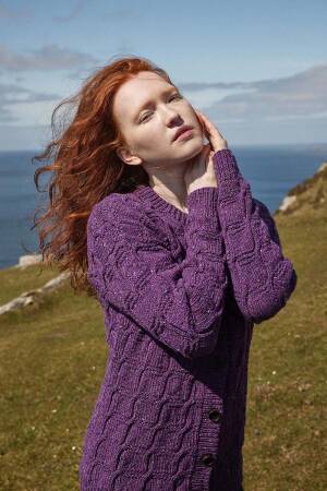 Knitting set Jacket Lang Yarns Donegal Tweed+ AOIFE with knitting instructions in garnwelt box S-M