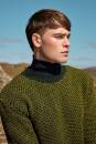 Knitting set Mens sweater Lang Yarns Donegal Woolen Spun NIALL with knitting instructions in garnwelt box S