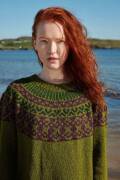 Strickset Pullover Top Down Lang Yarns Donegal Woolen Spun RONAN mit Anleitung in garnwelt-Box one size