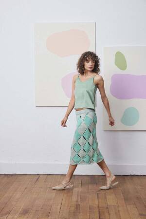 Knitting instructions Diamond pattern skirt 288_20 LANGYARNS Oceania Pixie as download