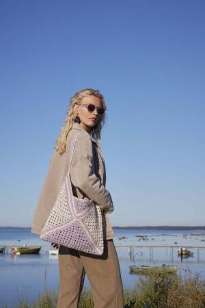 Knitting instructions Bag PTO-090-002 LANGYARNS Cotton Tweed CAROL as download
