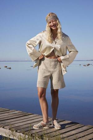 Knitting instructions Shorts PTO-090-004 LANGYARNS Cotton Tweed CHARLOTTE as download