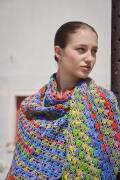 Knitting instructions Triangular shawl PTO-091-005...