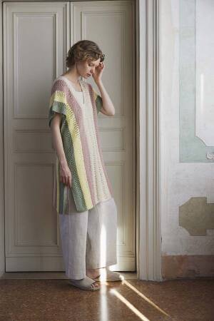 Knitting instructions Tunic PTO-092-001 LANGYARNS Baby Cotton BELINDA as download