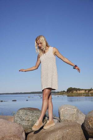 Knitting instructions Dress PTO-090-003 LANGYARNS Cotton Tweed CATRINE as download