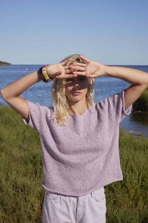 Knitting instructions T-Shirt PTO-090-008 LANGYARNS Cotton Tweed CHRISTINE as download