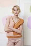 Knitting set Slipover half/half Lang Yarns Amira Demi...