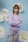 Knitting set Sweater Lang Yarns Lace Holly with knitting...