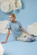Knitting set T-Shirt Lang Yarns Baby Cotton / Lace Olea...