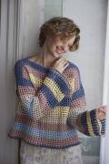 Knitting set Sweater Lang Yarns Baby Cotton BETTY with knitting instructions in garnwelt box