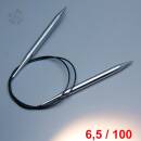 Lana Grossa Rundstricknadel Messing 100cm / 6,5mm
