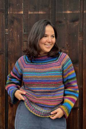 Ensemble de tricot Pull avec instructions de tricotage dans une boîte garnwelt XS