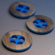 Knopf Union-Knopf 0450466 025mm 0070 blau