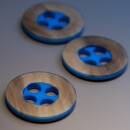 Knopf Union-Knopf 0450466 025mm 0070 blau