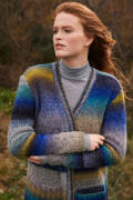 Strickset Jacke Lang Yarns Galaxy GALINA mit Anleitung in...