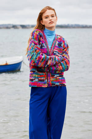 Knitting instructions Cardigan WAD-017-28 WOOLADDICTS Move 8-Fach SALTWATER as download