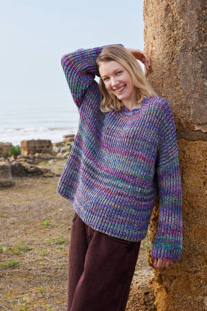 Knitting instructions Sweater PTO-096-001 LANGYARNS Prisma ALLEY as download