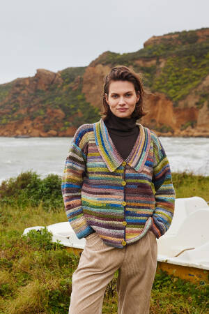 Knitting instructions Cardigan PTO-100-010 LANGYARNS Infinity DEA as download