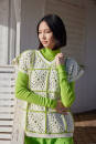 Knitting set Cardigan WAD WOOLADDICTS Promise SUN HOUR with knitting instructions in garnwelt box