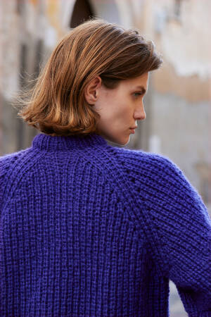 Knitting set Cardigan WAD WOOLADDICTS Promise HIGH STREET with knitting instructions in garnwelt box