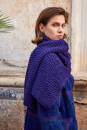 Knitting set Scarf WAD WOOLADDICTS Glory LANDMARK with knitting instructions in garnwelt box