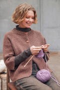 Strickset Jacke Lang Yarns Naturalis NATHALIE mit Anleitung in garnwelt-Box