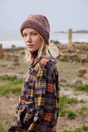 Strickset Mütze Lang Yarns Prisma UMA mit Anleitung in garnwelt-Box