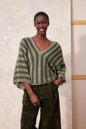 Knitting instructions Sweater 290_19 LANGYARNS Velvet/Lace Zada as download