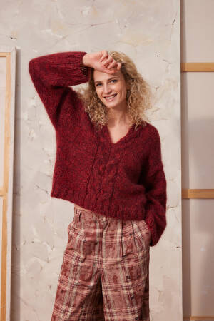 Knitting instructions Sweater 290_08 LANGYARNS Mohair Luxe Flaminia as download