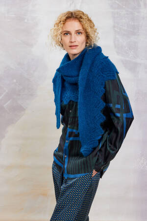 Knitting instructions Triangular scarf 290_71 LANGYARNS Suri Alpaca Viera as download