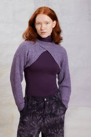 Knitting set Sleeve section Lang Yarns Vaya Veda with knitting instructions in garnwelt box