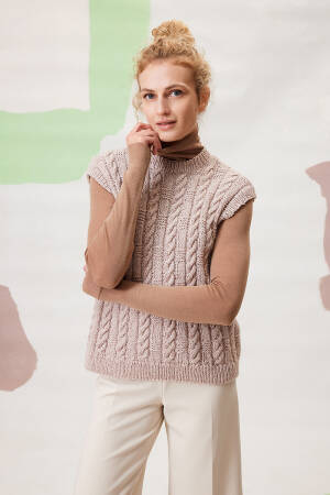 Strickset Pullunder Lang Yarns Luma Nasira mit Anleitung in garnwelt-Box