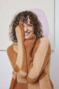 Knitting set Sweater raglan MOHAIR LUXE with knitting instructions in garnwelt box in size one size