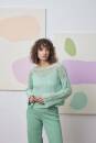 Knitting set Crochet Sweater CLASSIC SILK with knitting instructions in garnwelt box in size S-M