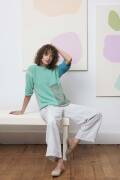 Knitting set Sweater OCEANIA with knitting instructions in garnwelt box in size one size