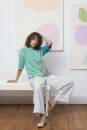 Knitting set Sweater OCEANIA with knitting instructions in garnwelt box in size one size