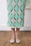 Ensemble de tricot Jupe OCEANIA avec instructions de tricotage dans une boîte garnwelt en taille S-M